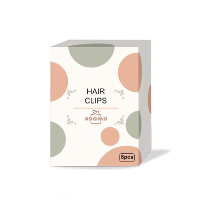Haarklammer Set - 8pcs Damen Mädchen Hair Claw Clips rechteckig matt Doppelreihen 1,6 Zinken