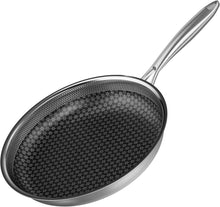 Edelstahl Bratpfanne Induktion Antihaft Wok Pfanne 30 cm