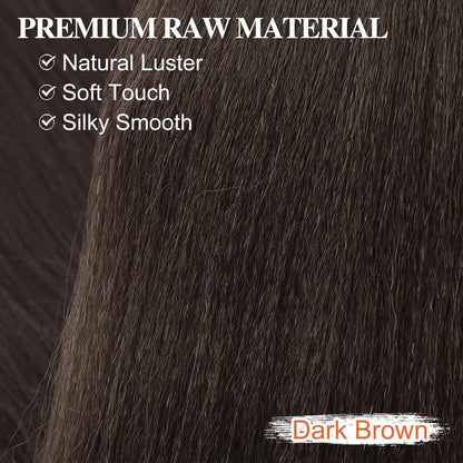 66cm Pre Stretched Braiding Haare - 8er Pack Braun