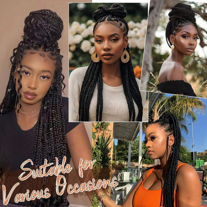 66cm Pre Stretched Braiding Haare - 8er Pack Braun