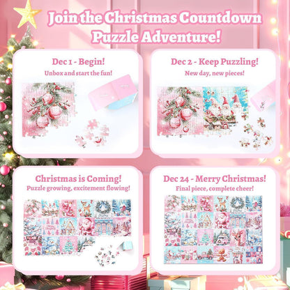 MJARTORIA Puzzle Adventskalender 2026 Erwachsene Kinder 1008