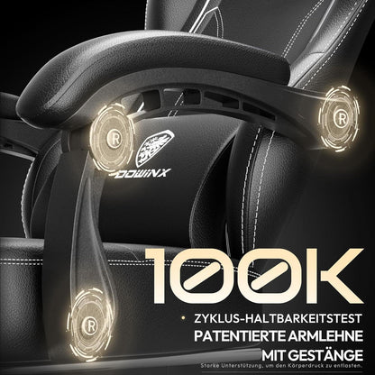 Ergonomischer Gaming Stuhl mit Lendenwirbelstütze und