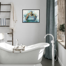 Seeschildkröte Badezimmer Leinwandbild 30x40 cm Ozean