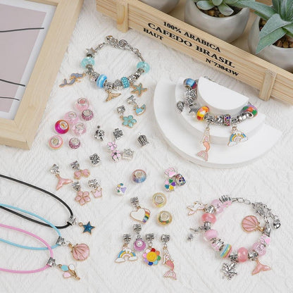 Bastelset Schmuck für Mädchen ab 6 Jahre - DIY Armbänder & Halsketten