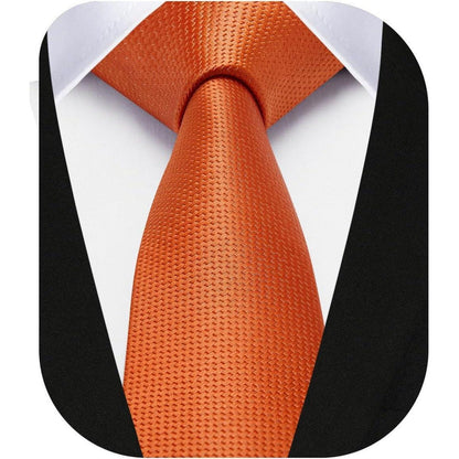 Schmale Seidenkrawatte für Herren, 6cm, Orange