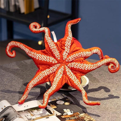Oktopus Kuscheltier 75 cm Rot – Weiches Plüschtier & Kissen