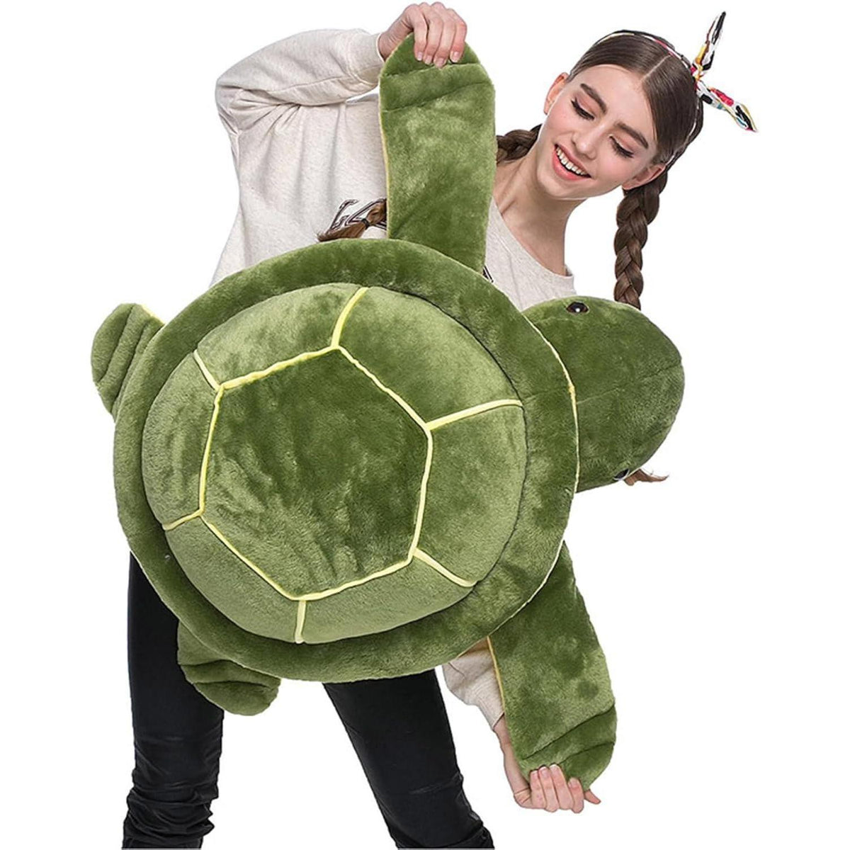 Große Plüsch Schildkröte 25cm - Weiches Kuscheltier für Kinder & Erwachsene