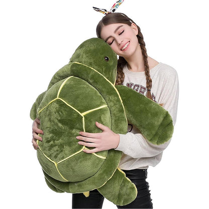 Große Plüsch Schildkröte 25cm - Weiches Kuscheltier für Kinder & Erwachsene