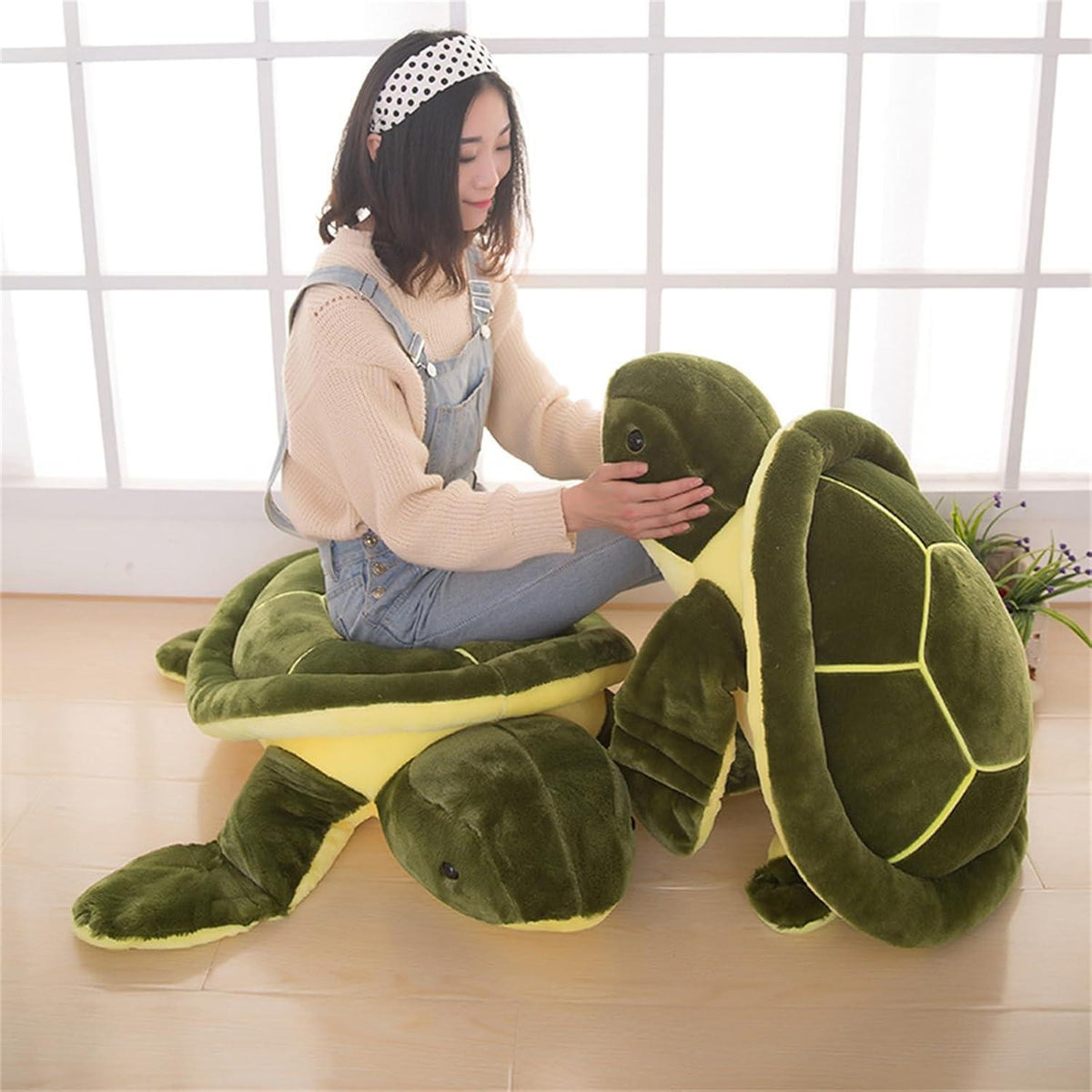 Große Plüsch Schildkröte 25cm - Weiches Kuscheltier für Kinder & Erwachsene