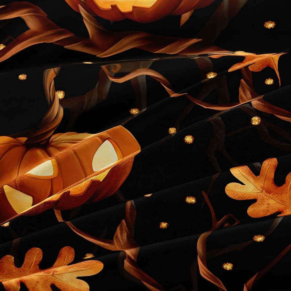 Halloween Bettwäsche-Set 135x200 cm, 4-teilig mit Kürbis-Motiv