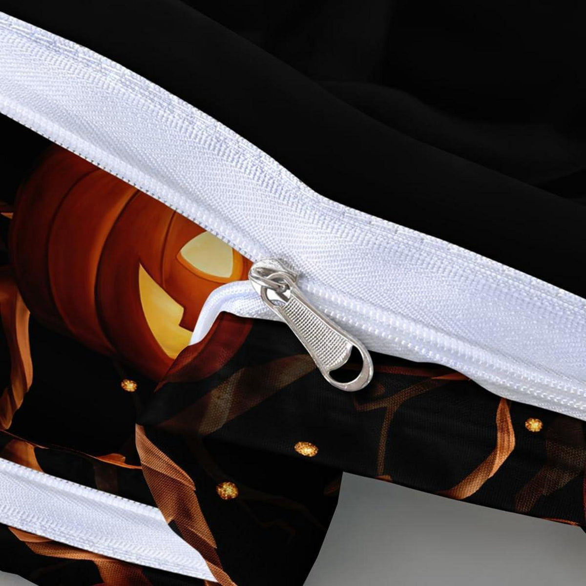Halloween Bettwäsche-Set 135x200 cm, 4-teilig mit Kürbis-Motiv