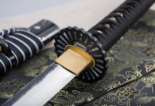 40 Zoll handgeschmiedetes Samurai-Schwert Full Tang Damaststahl Katana