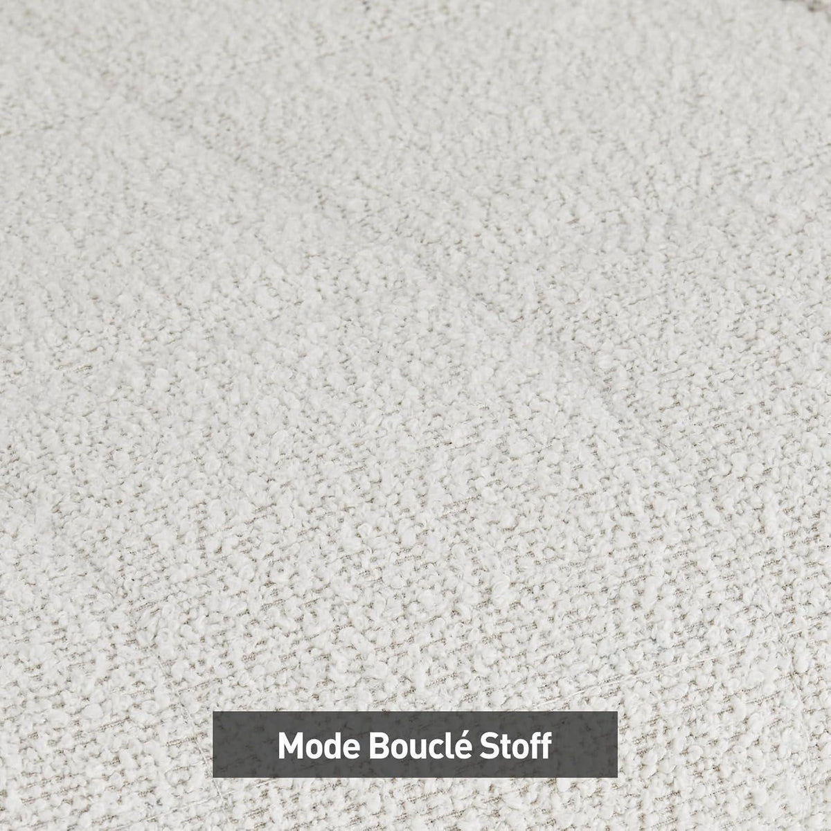 Esszimmerstühle Set 4er Bouclé Beige mit Armlehnen