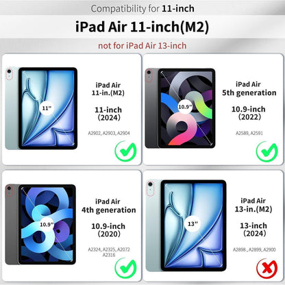 iPad Air 11 Hülle mit Stifthalter & Trifold Ständer