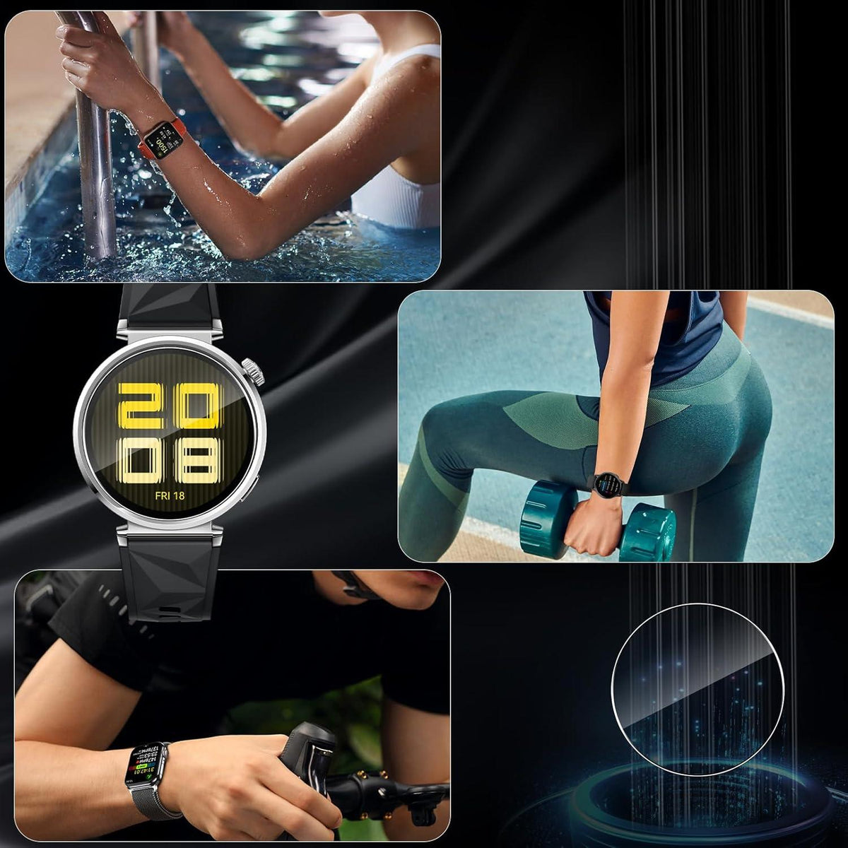 Schutzfolie Panzerglas Huawei Watch GT5 41MM GT 5 2.5D Klar