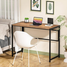Kleiner Klappbarer Schreibtisch 100 x 48 cm Gold Home Office