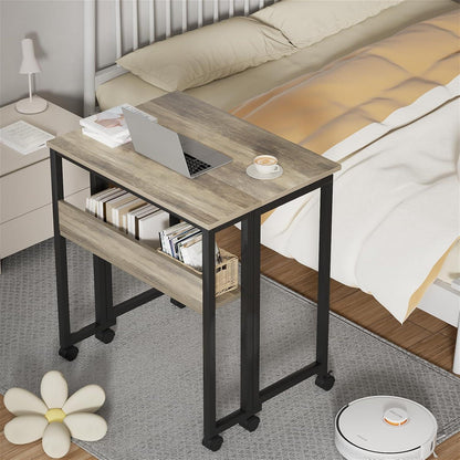 Klappbarer Schreibtisch 63 cm mit Rollen Sandeiche