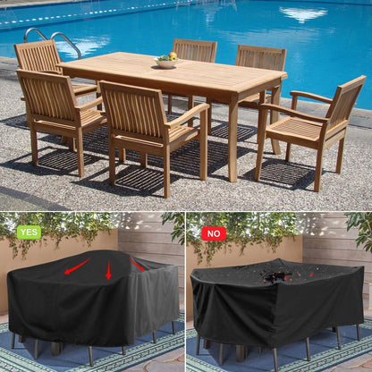 Wasserdichte Gartenmöbel Abdeckung 210x90x75cm – Schutzhülle