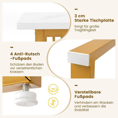 Esstisch 160x60 cm – Rechteckiger Küchentisch für 6-8 Personen