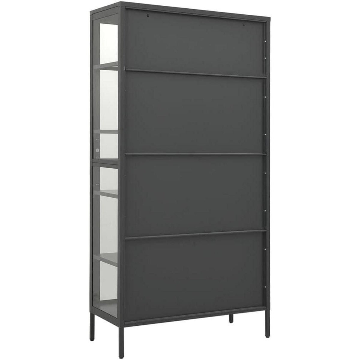 Glasvitrine mit 4 Fächern – Highboard 90x40x180cm