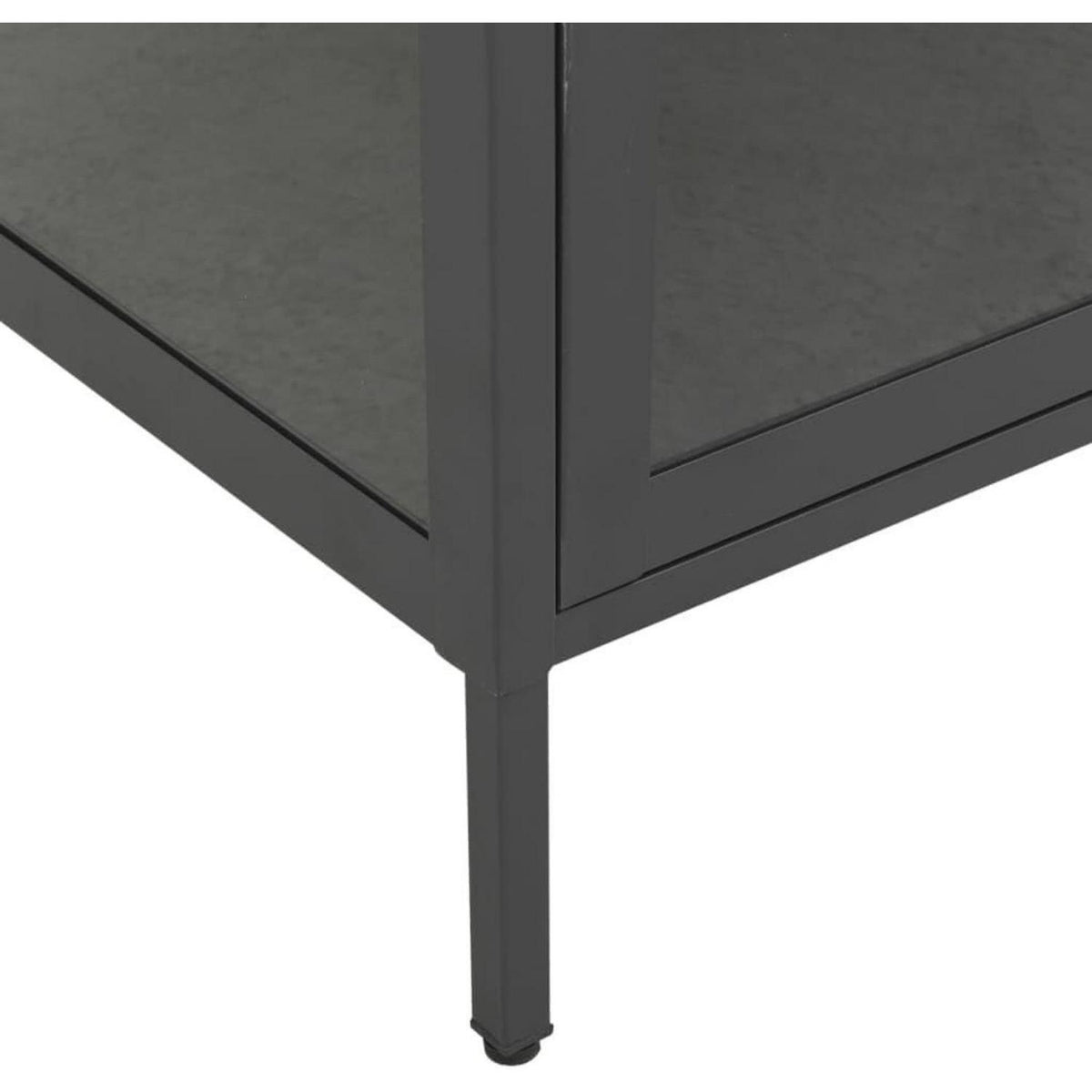 Glasvitrine mit 4 Fächern – Highboard 90x40x180cm