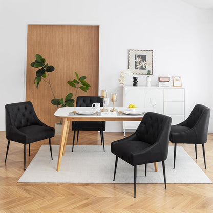 Esszimmerstühle 4er Set Schwarz – Modern & Komfortabel mit Hebel