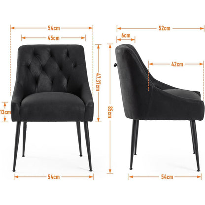 Esszimmerstühle 4er Set Schwarz – Modern & Komfortabel mit Hebel