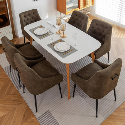 Esszimmerstühle 2er Set Grün mit Kissen & Hebel