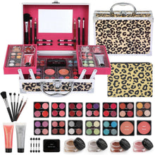 Make-Up Set für Mädchen mit Kosmetikkoffer Leopard Gelb