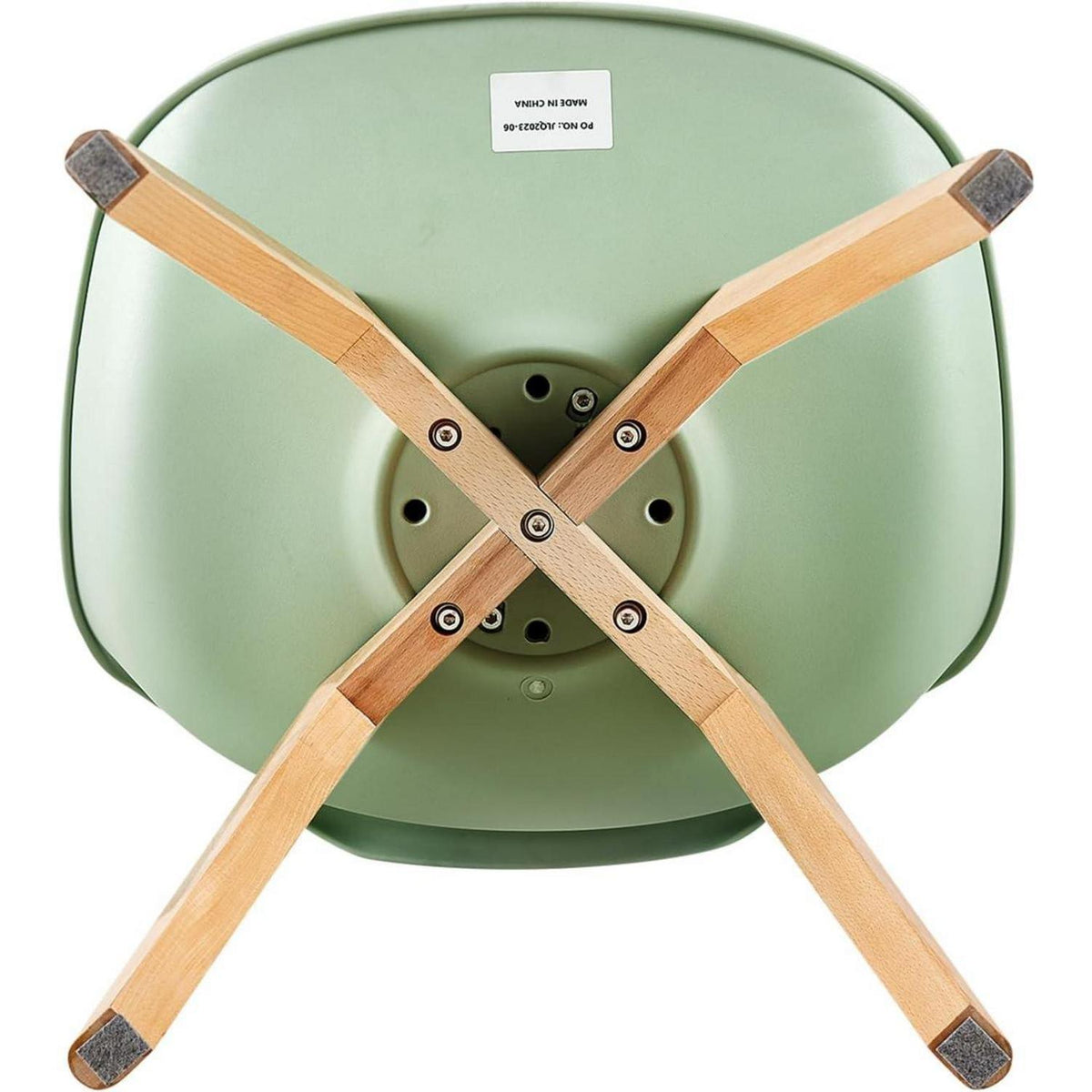 Esszimmergruppe 110cm Tisch mit 2 Eiscreme-Grün Stühlen