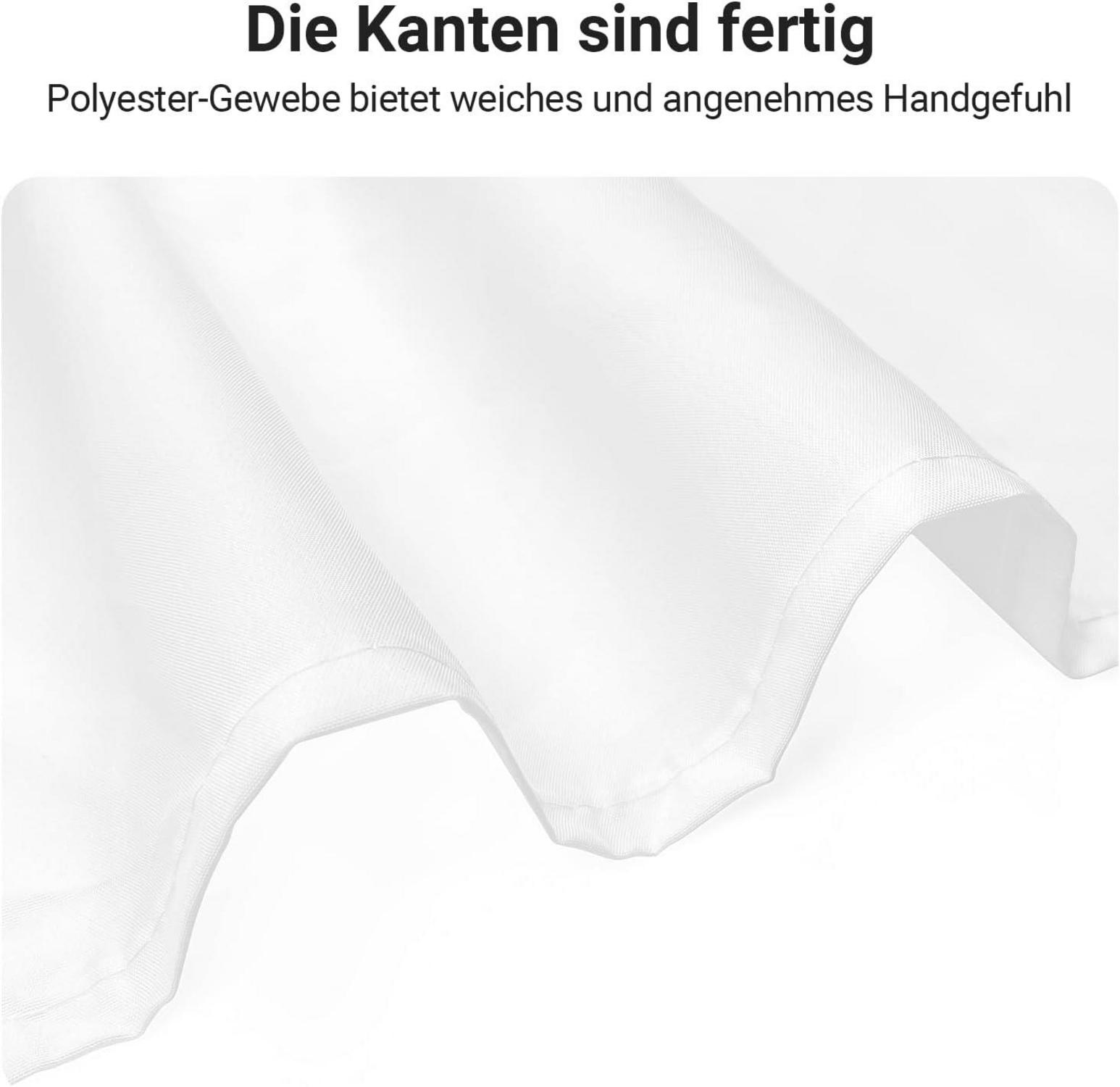 Duschvorhang 150x180cm Reinweiß Antischimmel Wasserabweisend Polyester