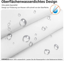 Duschvorhang 180x180cm Reinweiß Polyester Wasserabweisend