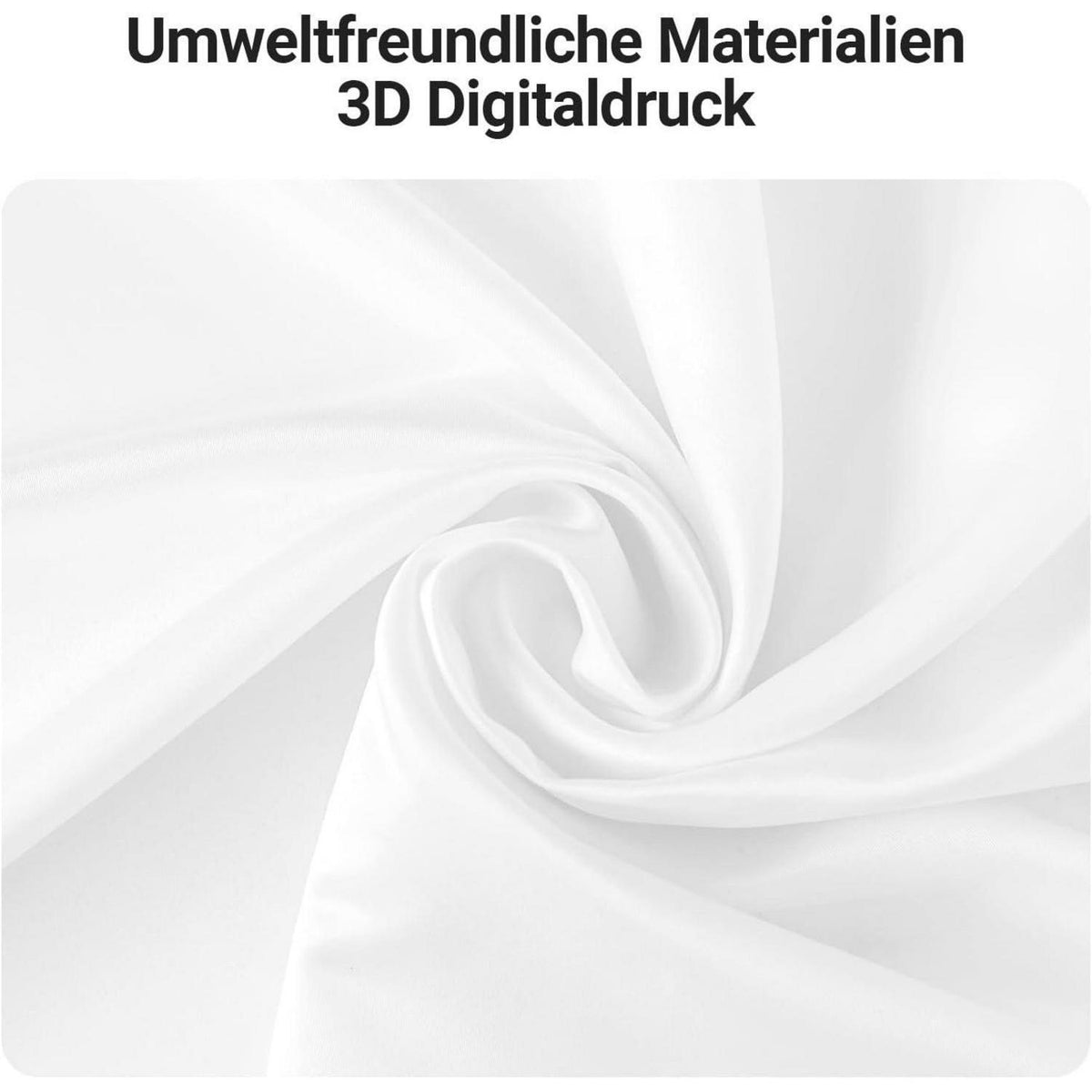 Duschvorhang 200x220cm Reinweiß mit Haken & Antischimmel Beschichtung