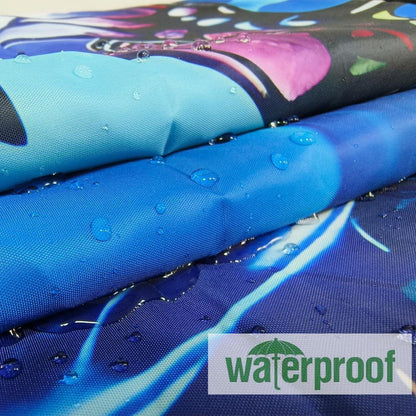 Duschvorhang 180x200 Bunt Motiv Wasserdicht Trocknend 3D HD