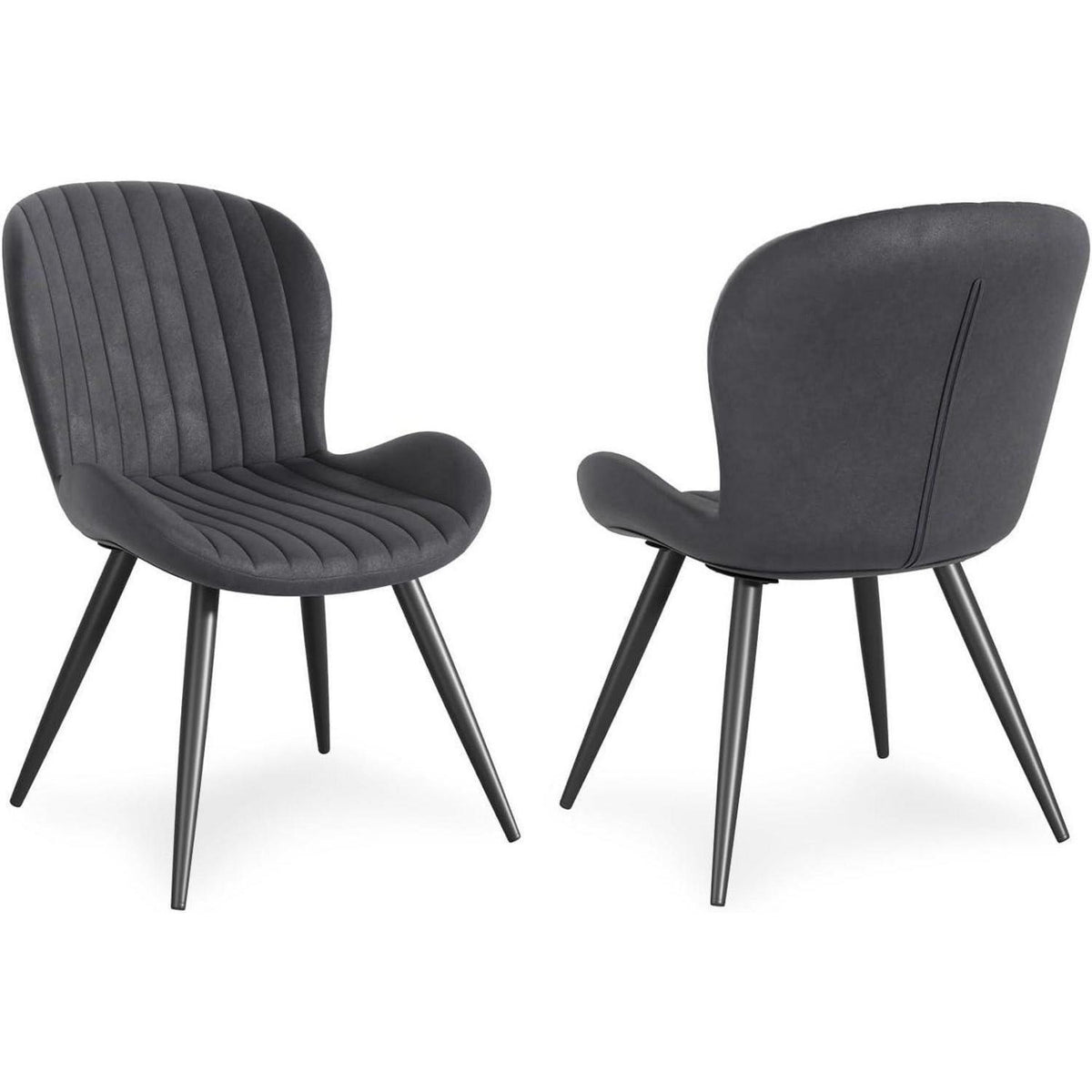 Esszimmerstühle 6er Set Dunkelgrau – Ergonomisch & Robust