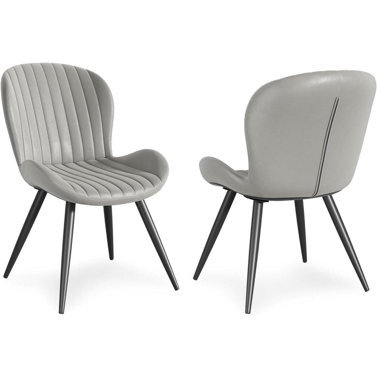 Esszimmerstühle 6er Set – Ergonomisch, Hellgrau