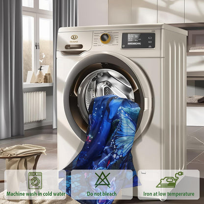 Duschvorhang 150x200 Blau Bunt mit 3D Motiv wasserdicht Schnell