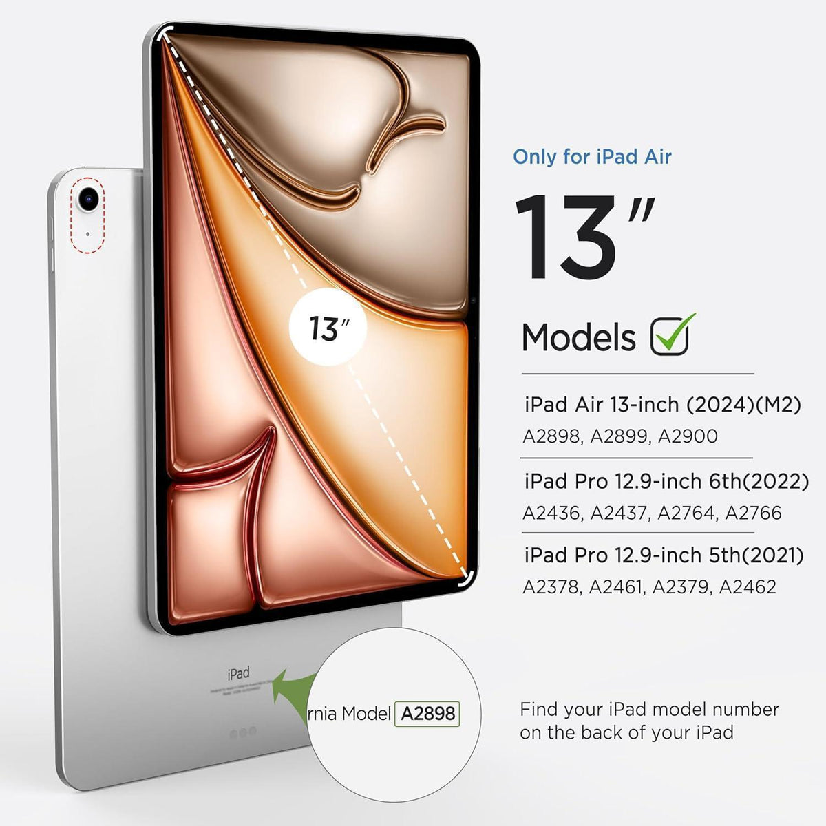 iPad Air 13" Hülle mit Stifthalter & Aufwachfunktion