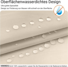 Duschvorhang Beige 90x90 cm Beschwerter Saum Antischimmel