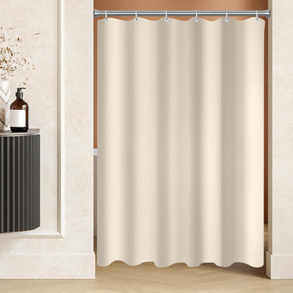 Duschvorhang 90x90 cm Beige Polyester Wasserabweisend