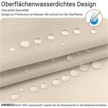 Duschvorhang 90x90 cm Beige Polyester Wasserabweisend