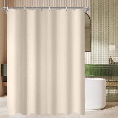 Duschvorhang Beige Antischimmel Wasserabweisend Polyester Stoff