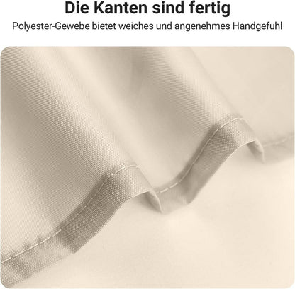 Duschvorhang 170x200cm Beige Wasserabweisend Antischimmel beschwerter Saum