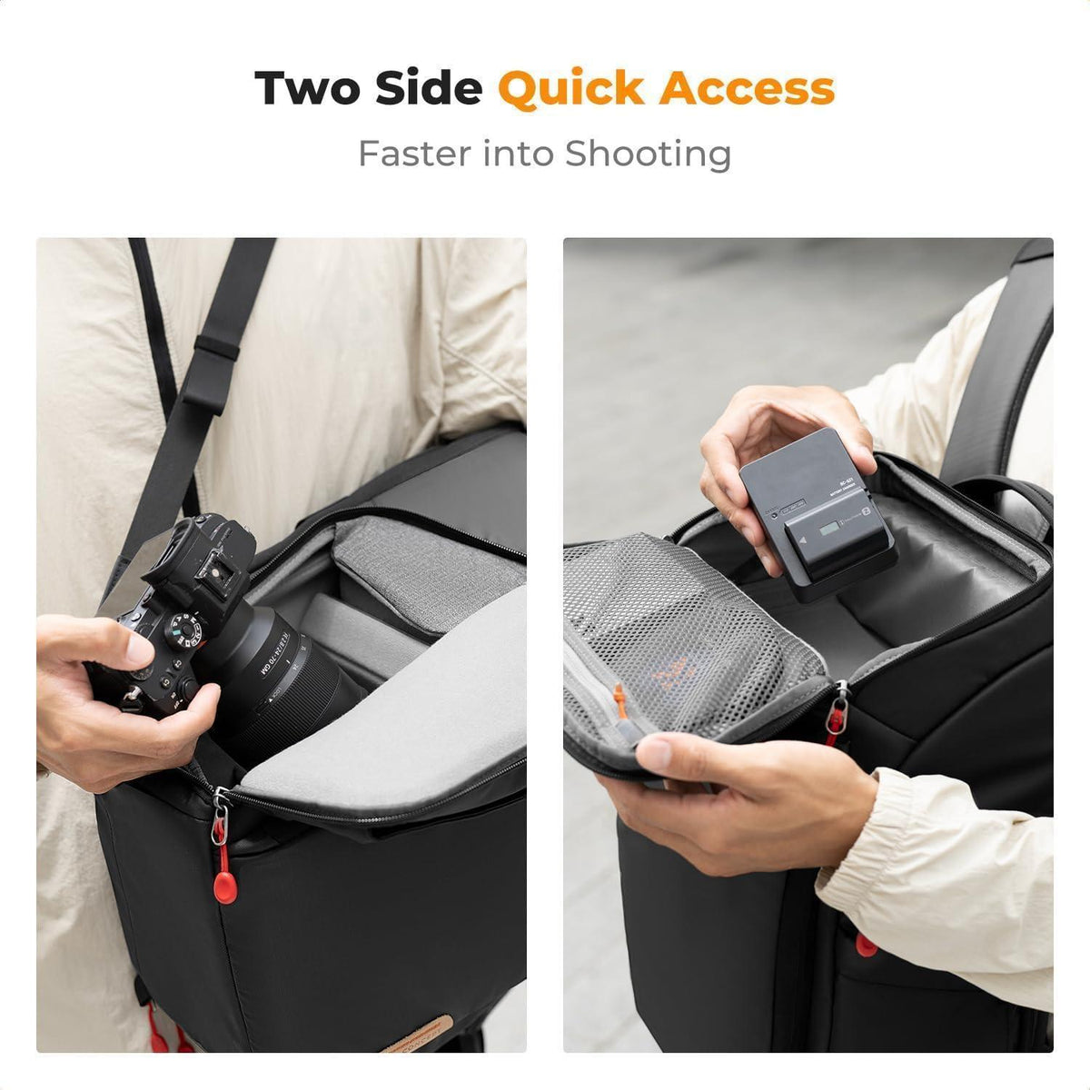 Fotorucksack 25L mit Laptopfach – Ideal für Canon, Nikon, Sony