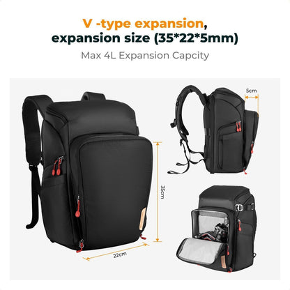 Fotorucksack 25L mit Laptopfach – Ideal für Canon, Nikon, Sony