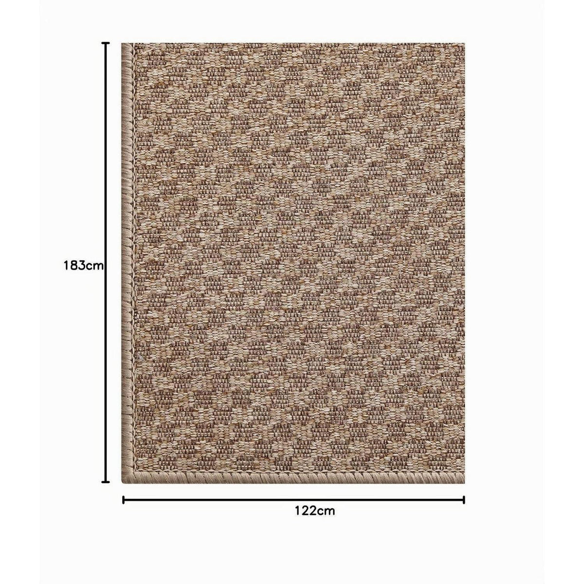 Schmutzfangmatte Khaki Gitter 120x180cm – Fußmatte für Innen