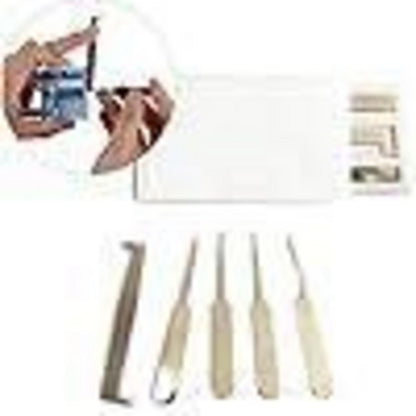 Lockpicking-Set für Anfänger mit Dietrichpistole und Vorhängeschloss