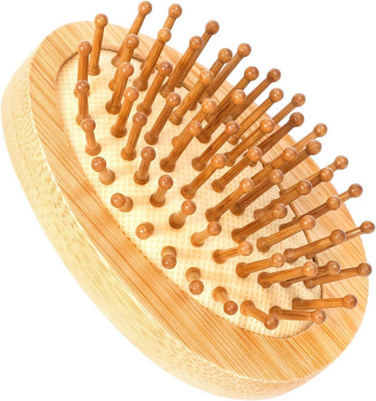 Bamboo Brush Kopfhaut Massagebürste Haar Haarpflege Bambus