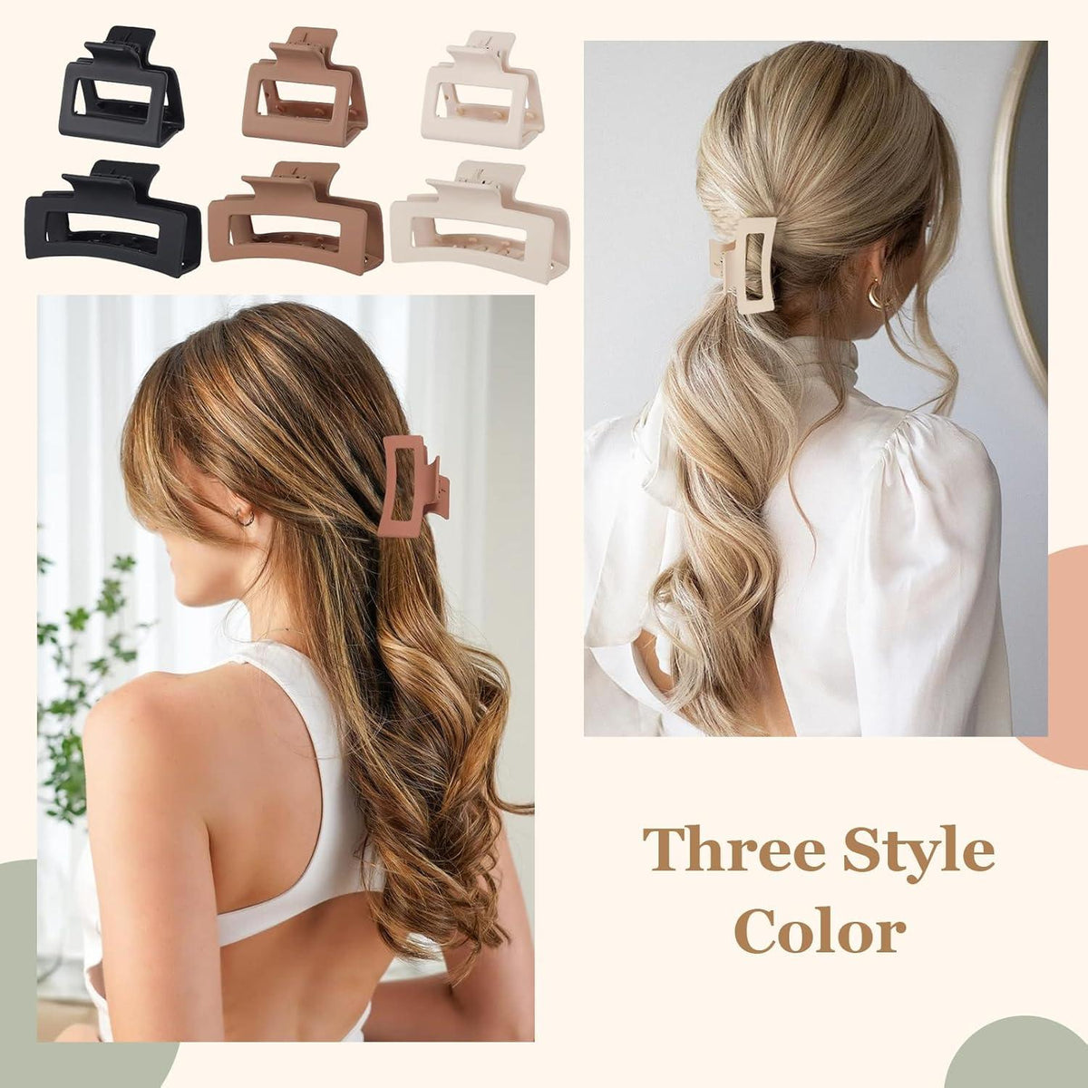 Kleine Haarklammern Set - Haarspangen Damen Mädchen 8pcs