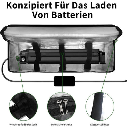 Feuerfeste Ebike Akku Tasche – Wasserdicht & Explosionssicher